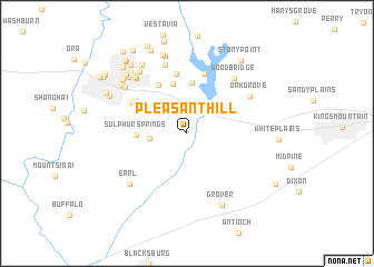 map of Pleasant Hill