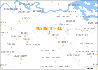 map of Pleasant Hill