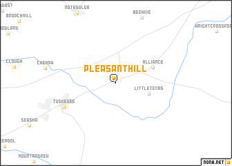 map of Pleasant Hill