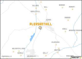 map of Pleasant Hill