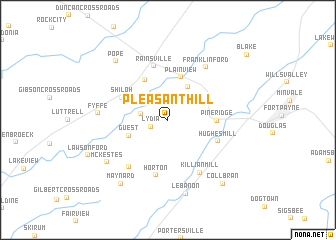 map of Pleasant Hill