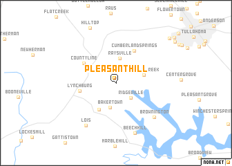 map of Pleasant Hill