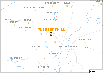 map of Pleasant Hill