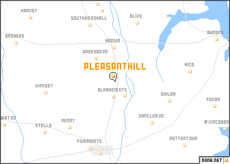 map of Pleasant Hill