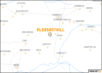 map of Pleasant Hill