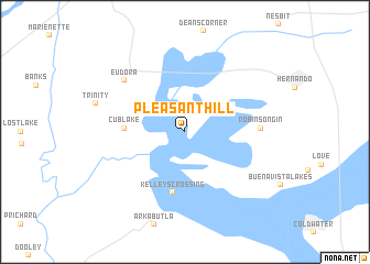 map of Pleasant Hill