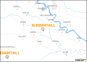 map of Pleasant Hill