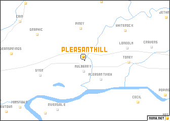 map of Pleasant Hill