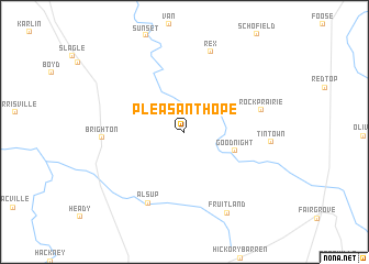 map of Pleasant Hope