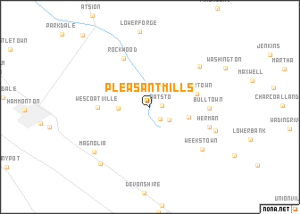 map of Pleasant Mills