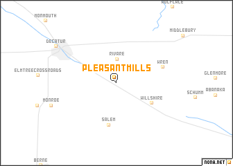 map of Pleasant Mills