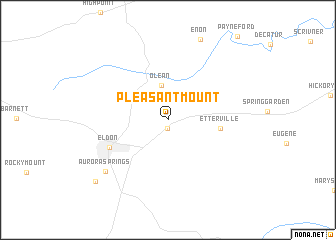 map of Pleasant Mount