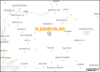 map of Pleasant Plain