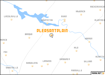 map of Pleasant Plain