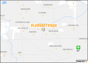 map of Pleasant Ridge