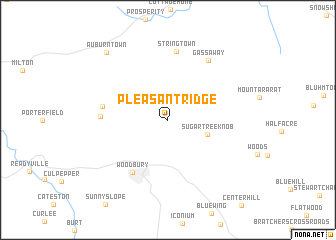 map of Pleasant Ridge