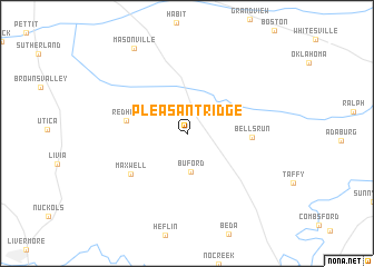 map of Pleasant Ridge