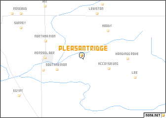 map of Pleasant Ridge