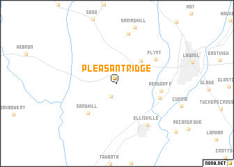 map of Pleasant Ridge