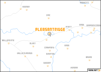 map of Pleasant Ridge