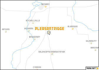 map of Pleasant Ridge