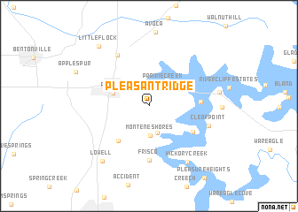 map of Pleasant Ridge