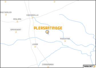 map of Pleasant Ridge