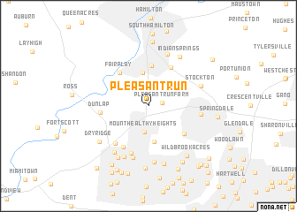 map of Pleasant Run