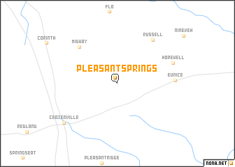 map of Pleasant Springs