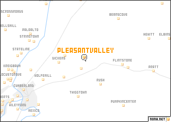 map of Pleasant Valley