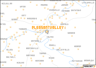 map of Pleasant Valley