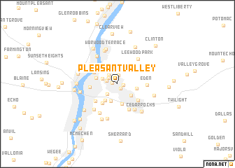 map of Pleasant Valley