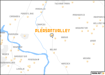 map of Pleasant Valley