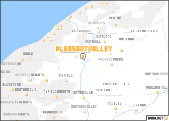 map of Pleasant Valley