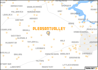 map of Pleasant Valley