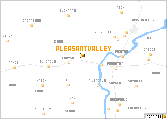 map of Pleasant Valley