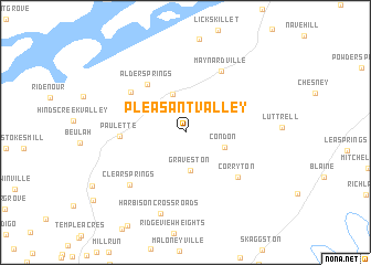 map of Pleasant Valley