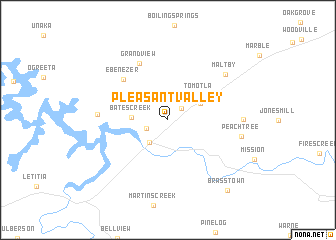 map of Pleasant Valley