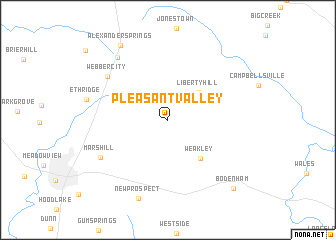 map of Pleasant Valley