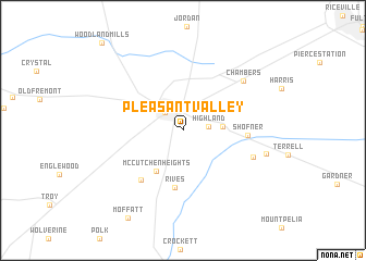 map of Pleasant Valley