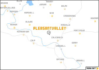 map of Pleasant Valley