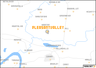 map of Pleasant Valley