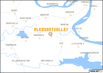 map of Pleasant Valley