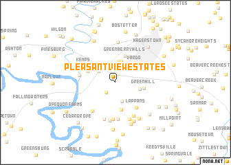 map of Pleasant View Estates