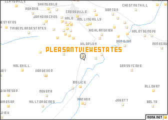 map of Pleasant View Estates