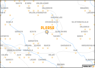 map of Pleaşa