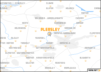 map of Pleasley