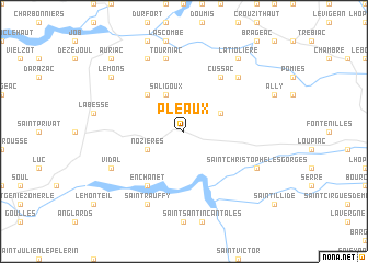 map of Pléaux