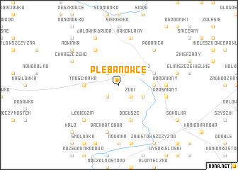 map of Plebanowce