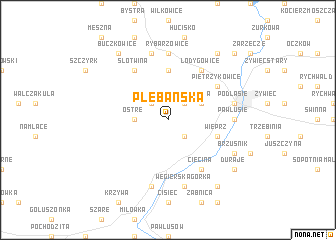 map of Plebańska